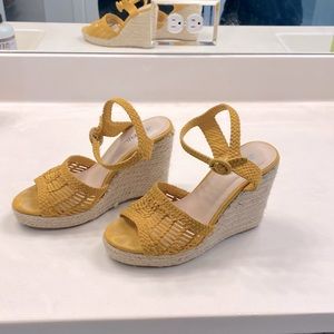 Yellow wedges. Size 8.